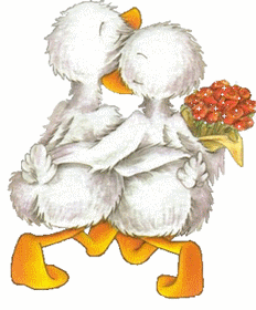 Gif animé amour canard